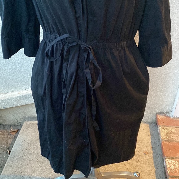 Ann Taylor Loft beautiful black dress w/ pockets & fabulous material. Love this! - Picture 4 of 16